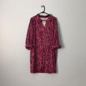 Lilly Pulitzer Giraffe magenta and navy dress